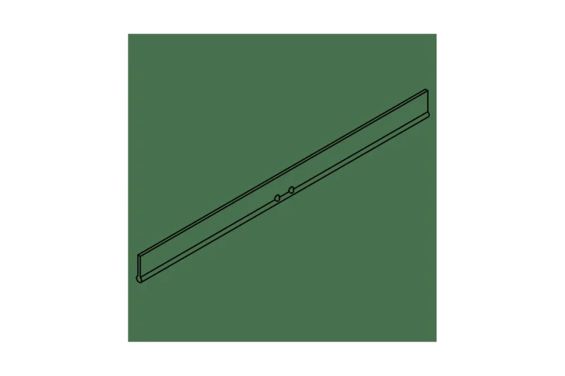 Giese Gummi-Lamelle Ersatzlippe schwarz für Glasabzieher, passend zu Art.Nr. 31191, Art.Nr. 81194