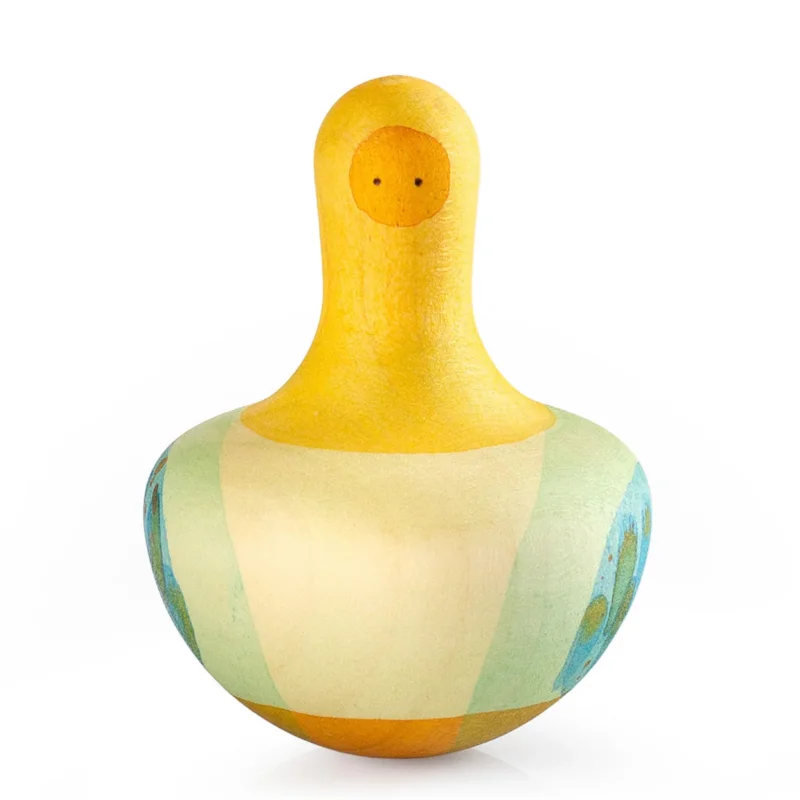 Holzkreisel Flowing Yellow Bird von Grapat