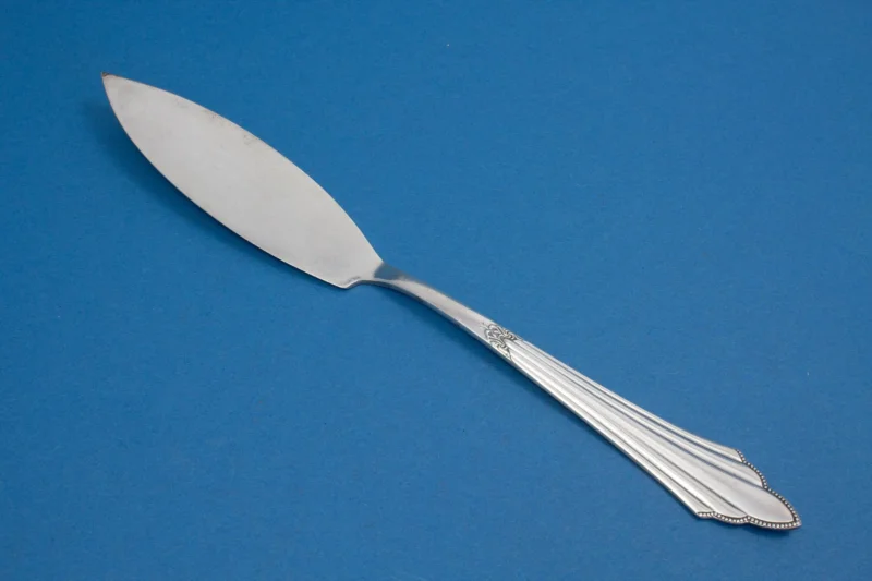 Versilbertes Fischmesser, WMF 900 Fächer