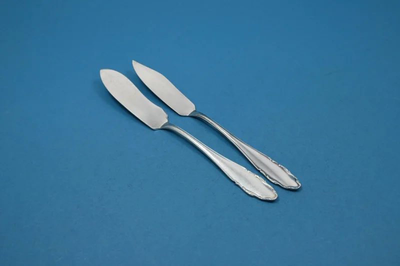 Versilbertes Besteck von WMF, Käsemesser und Buttermesser