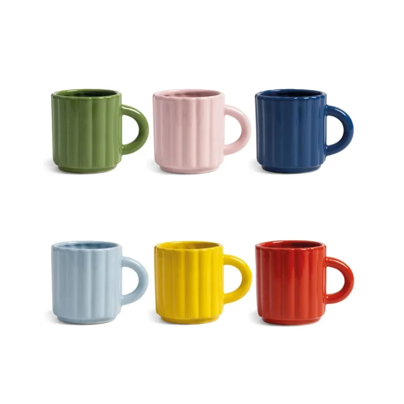 &Klevering - Mok tube 24 ass. - set van 6 Mok &Klevering