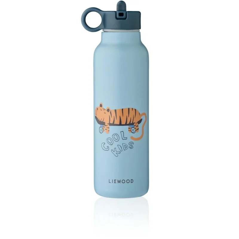 Trinkflasche Falk Tiger - Beach blue (500 ml) von Liewood_01