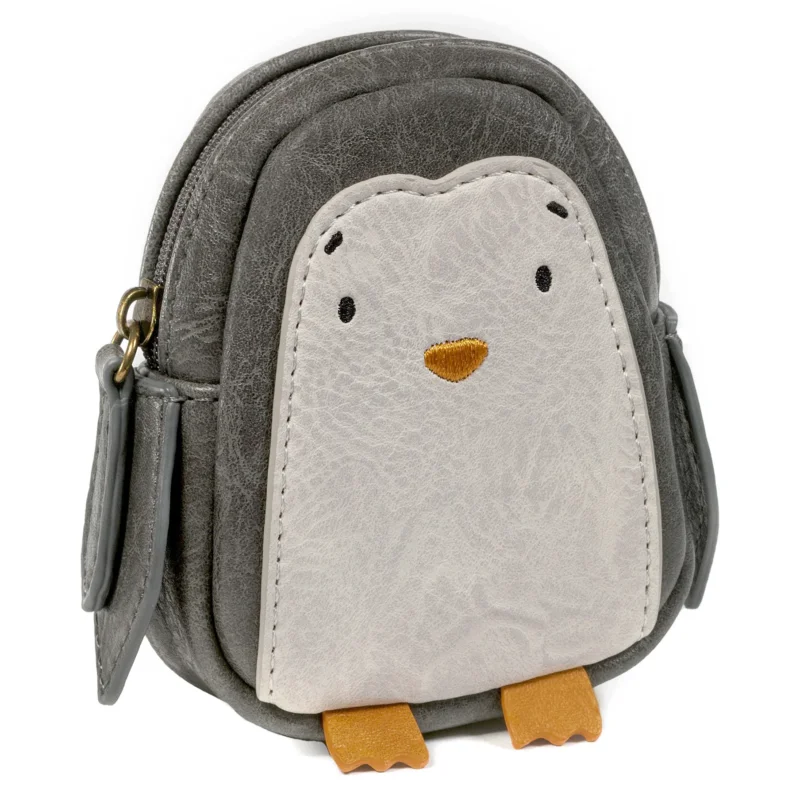 Portemonnaie Pinguin Emil aus Kunstleder von Little Who in Seitenansicht