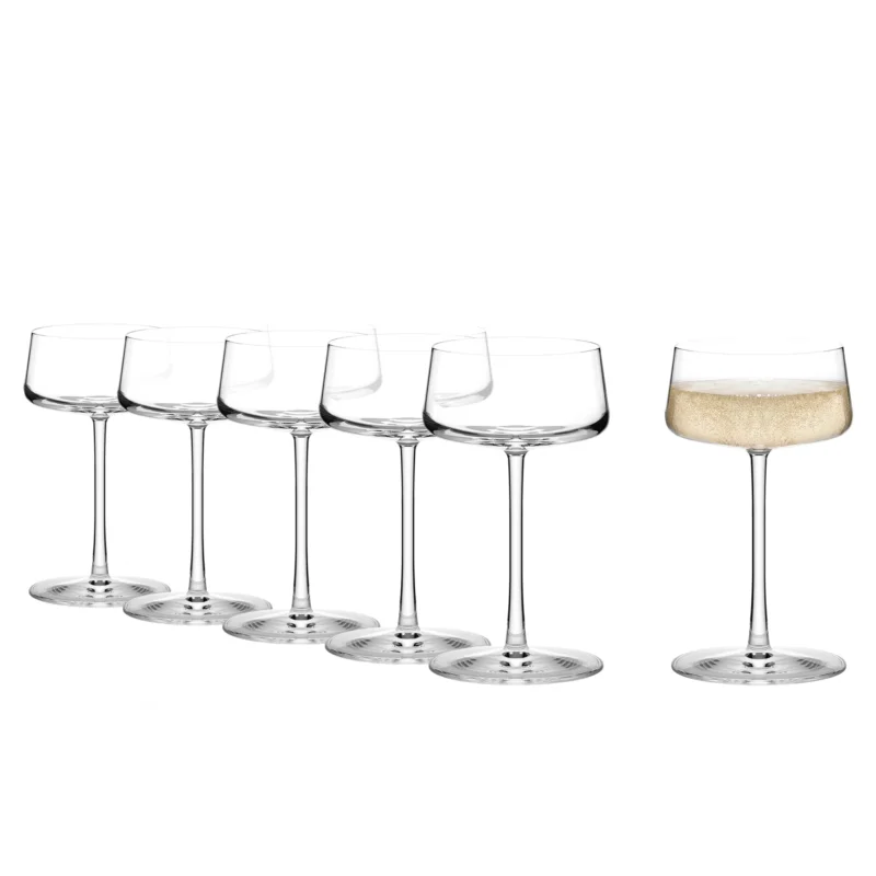Stölzle Lausitz Power Champagnerschale 6er-Set – gefüllt