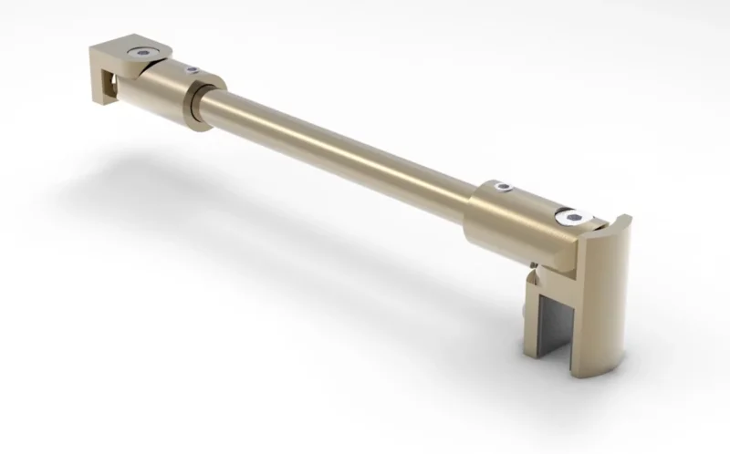 Stabilisierungsstangen Komplettset rund Ø 12 mm in Bronze-goldfarbig