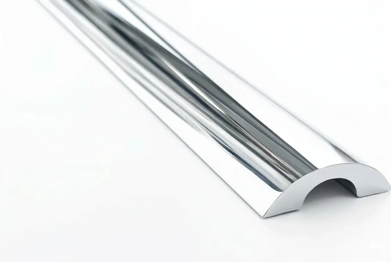 Schwallprofil rund – Alu 6 mm, 5 Farben, 100–240 cm, Art.Nr. SDT980