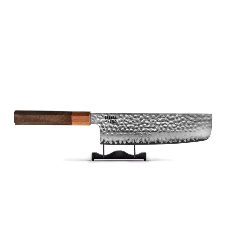 Shinrai Knives - Kigami Exclusive Damascus Nakiri mes 18 cm Nakirimes Shinrai Knives