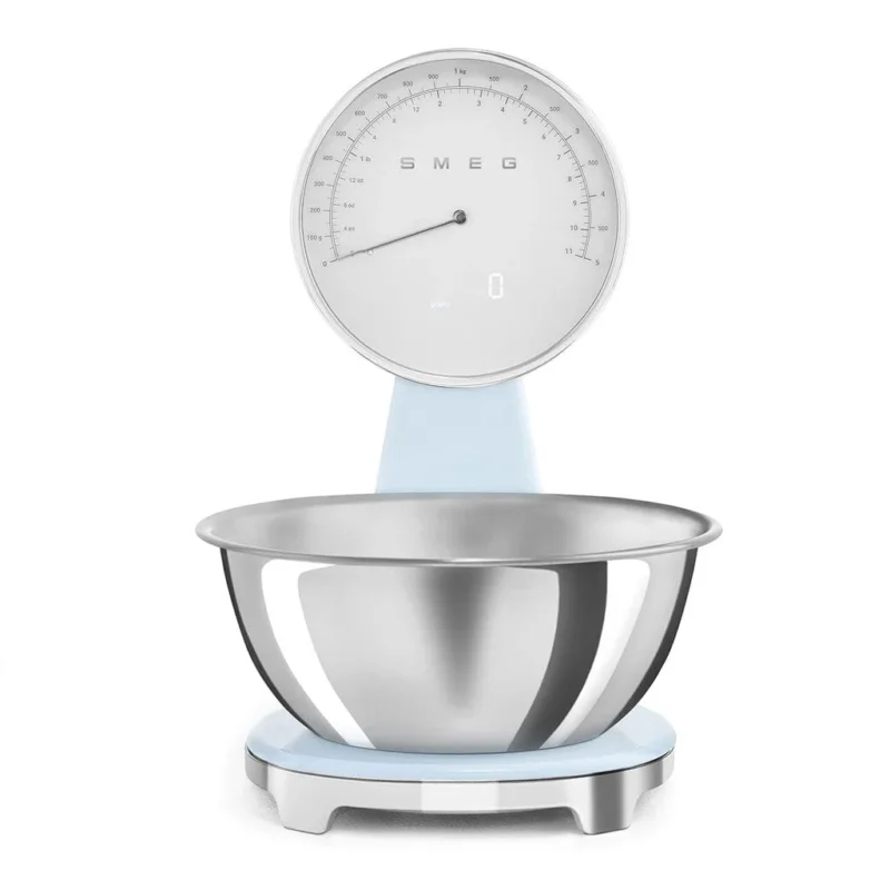 SMEG - Weegschaal Digitaal Jaren 50 Pastelblauw Keukenweegschaal Smeg