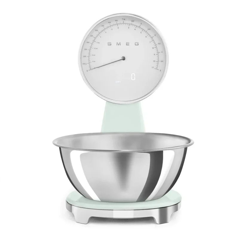 SMEG - Weegschaal Digitaal Jaren 50 Watergroen Keukenweegschaal Smeg