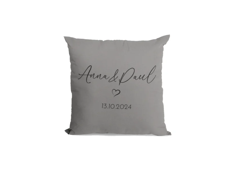 Kissenbezug Kissen Personalisiert Text 40x40 Kissenhülle Liebe dich Geschenkidee Freund Freundin Paare Pärchen Jahrestag Geburtstag Weihnachten Dekokissenbezug