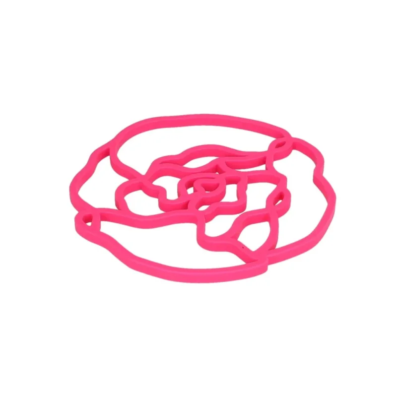 Tools2Cook - Siliconen Onderzetter Peony Dark Pink Onderzetter Tools2Cook