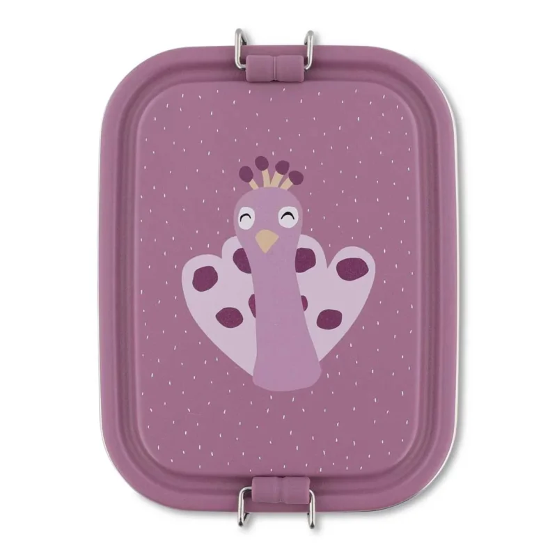 Lunchbox aus Edelstahl Mrs. Peacock klein von Trixie_01