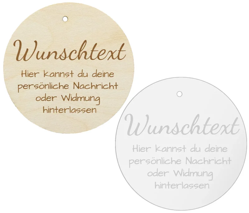 Geschenkanhänger personalisiert mit Wunschtext Anhänger Geschenkidee