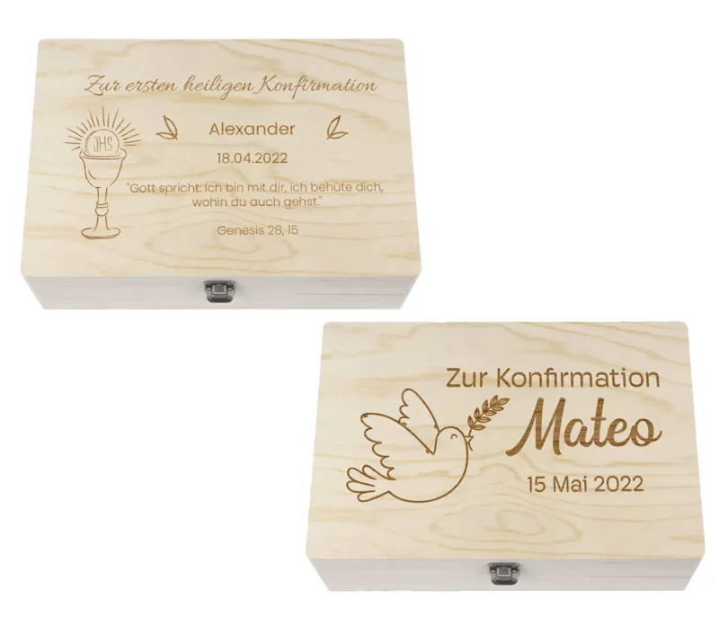 Personalisiertes Geschenk zur Konfirmation - Geschenkidee mit Wunschtext